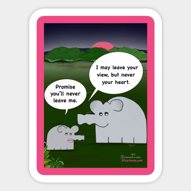 Forever in Your Heart Sticker by Enormously Funny Cartoons